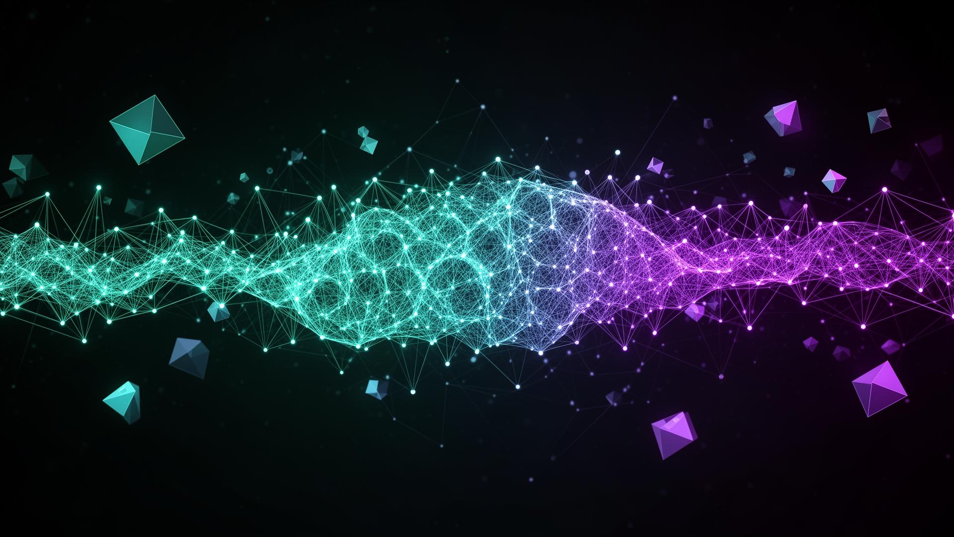 GenAI Mentor hero background - futuristic AI learning environment